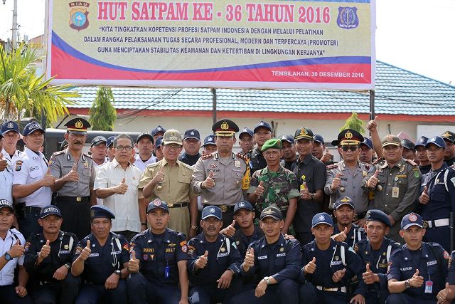 Bupati Inhil jadi Irup HUT Satpam ke-36 